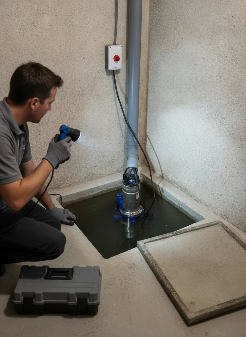 Dépannage pompe de relevage Le Pellerin – problème / diagnostic